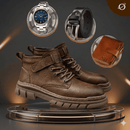 Bota Masculina em Couro 100% Legítimo + BRINDES