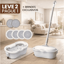 Mop Elétrico Módulos de Limpeza e Tanque Suporte - COMPRE 1 LEVE 2
