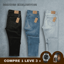 Calça Jeans Masculina Premium Elastano - COMPRE 1 LEVE 3 + BRINDES