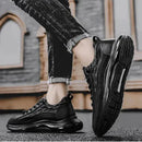 Tênis Masculino Estilo Couro De Crocodilo + Relogio Brinde